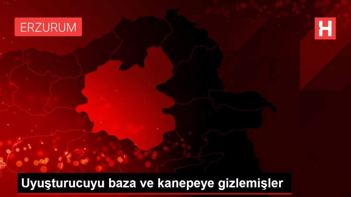 Uyuşturucuyu baza ve kanepeye gizlemişler