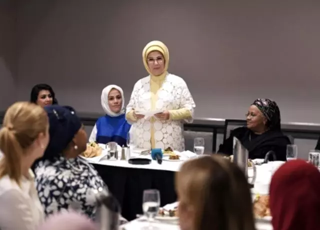 Emine Erdoğan, ABD'li Müslüman toplumun kadın temsilcileriyle buluştu