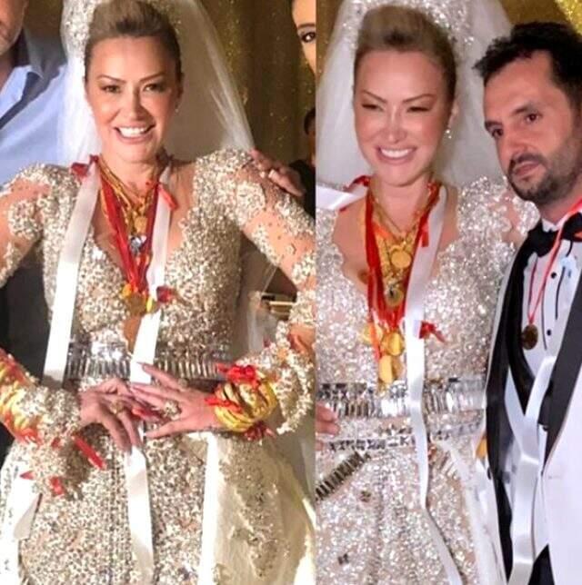 Görkemli bir düğünle evlenen Aylin Coşkun: Takılarımla 5 milyonluk villa alırım