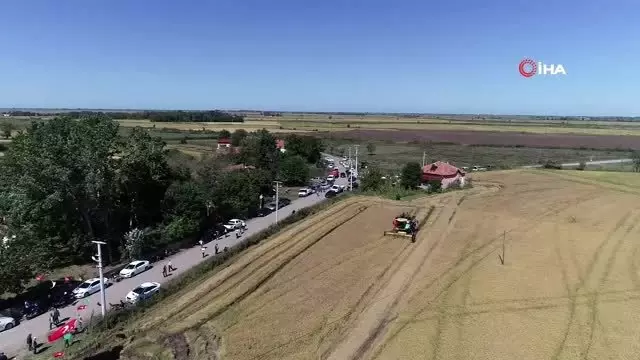 Protokol çeltik hasadında Protokol çeltik hasadında