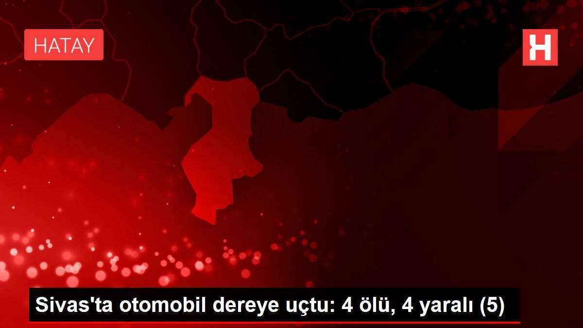 Sivas'ta otomobil dereye uçtu: 4 ölü, 4 yaralı (5)