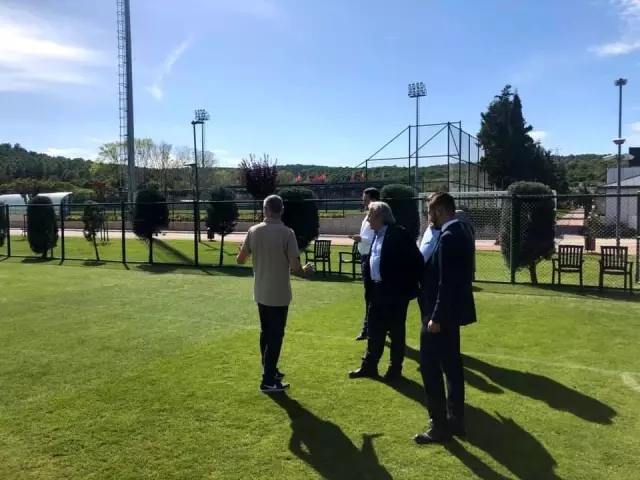 Başkan Şahin'den TFF Riva Tesislerine ziyaret Başkan Şahin'den TFF Riva Tesislerine ziyaret
