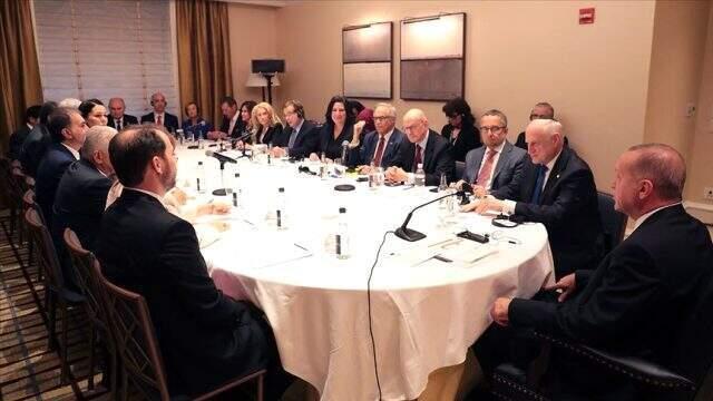 Erdoğan'dan New York'ta dikkat çeken toplantı: Yahudi ve Musevilerle bir araya geldi