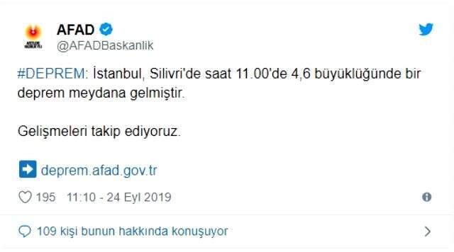 Son Dakika: İstanbul 4.6 şiddetindeki depremle beşik gibi sallandı