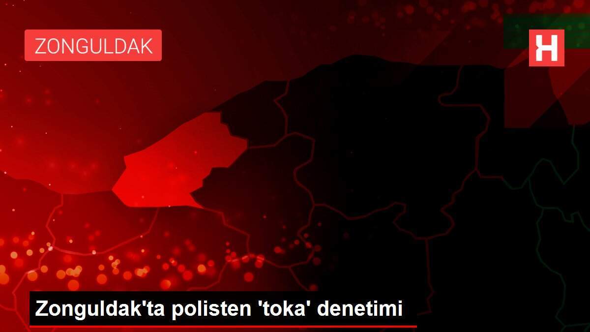 Zonguldak'ta polisten 'toka' denetimi