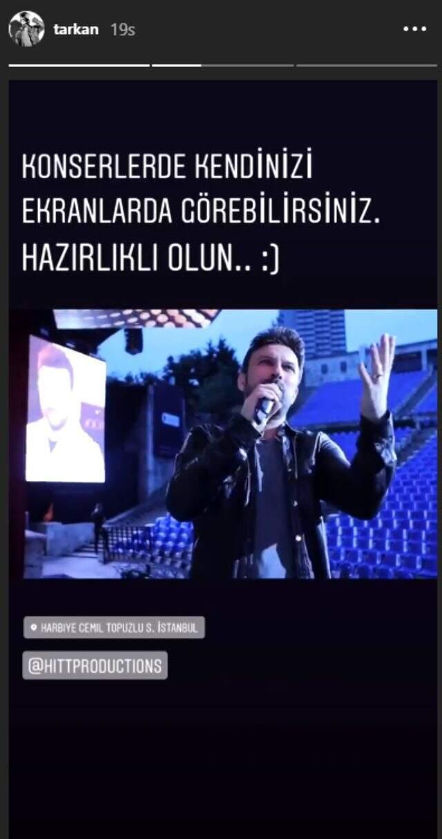 Dansları ve performansıyla Harbiye'ye damga vuran Tarkan'ın konserinden muhteşem kareler