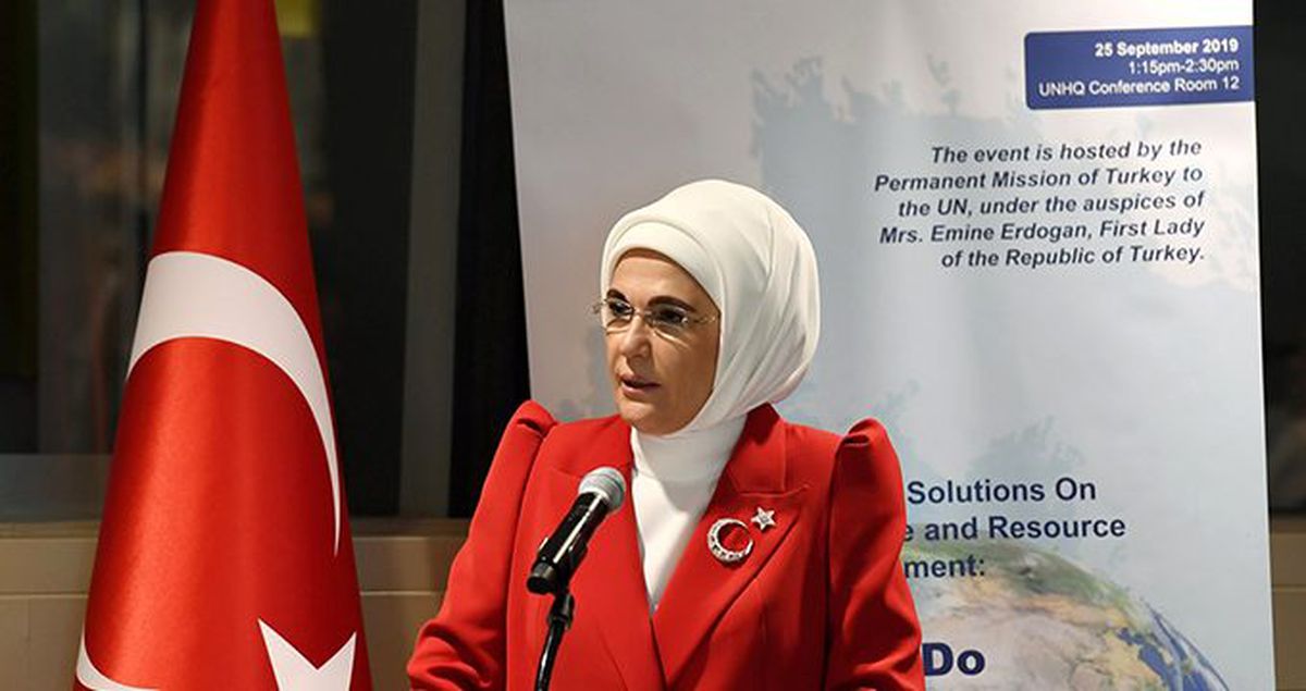 Emine Erdoğan BM'de Türkiye'nin 'Sıfır Atık' tecrübesini anlattı