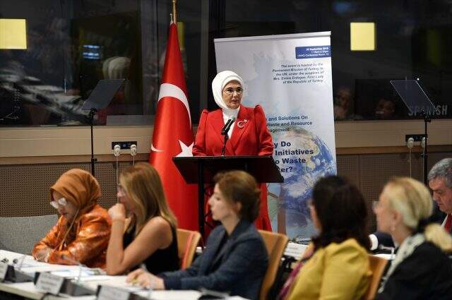 Emine Erdoğan BM'de Türkiye'nin 'Sıfır Atık' tecrübesini anlattı