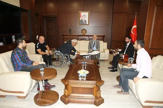 Engelliler Spor Kulübüne HRÜ'dan eğitim desteği Engelliler Spor Kulübüne HRÜ'dan eğitim desteği