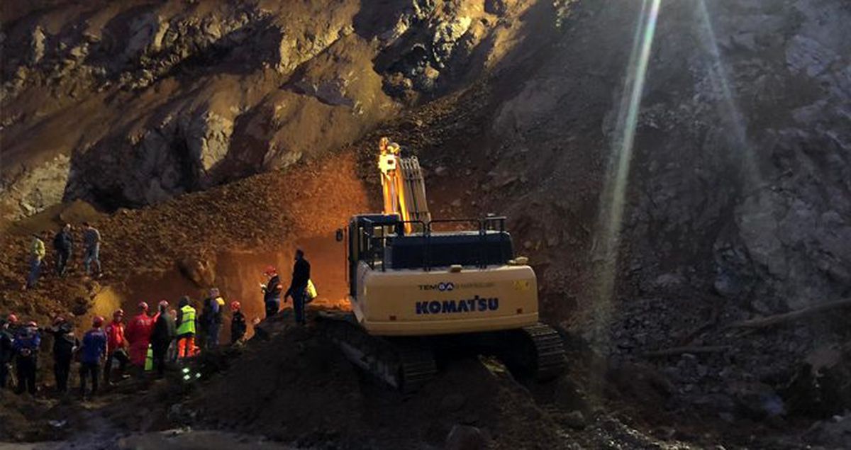Rize'de havalimanı inşaatı sırasında heyelan meydana geldi: 1 işçi hayatını kaybetti