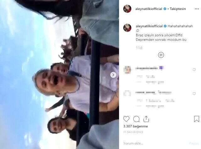Aleyna Tilki deprem sonrası çığlık attığı anların videosunu paylaştı