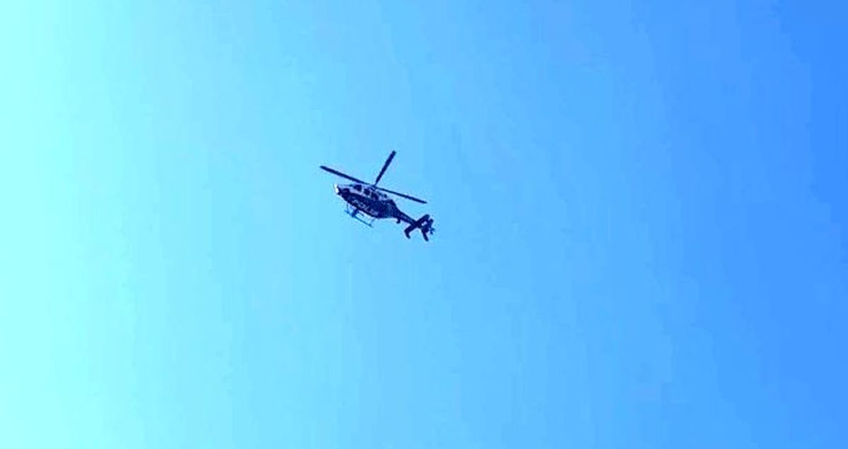 Avcılar'da polis helikopteri deprem sonrası hasar incelemesi yaptı