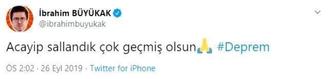 Depremi hisseden ünlü isimler peş peşe paylaşım yaptı