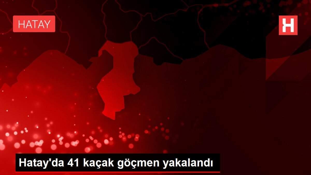 Hatay'da 41 kaçak göçmen yakalandı