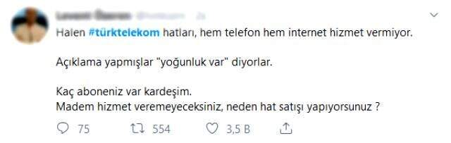 Türk Telekom depremden bu yana hizmet veremiyor! Kullanıcılar tepkili