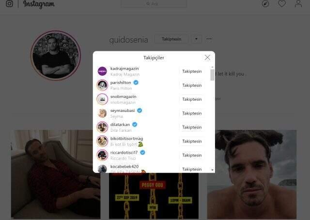 Ayrıldığı iddia edilen Şeyma Subaşı ve Guido Senia birbirini tekrar takibe aldı