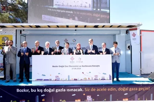 Bozkır doğalgaza kavuştu Bozkır doğalgaza kavuştu