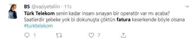 Deprem sonrası Türk Telekom'dan hizmet alamayan vatandaşlar, bu ay fatura alınmamasını istedi