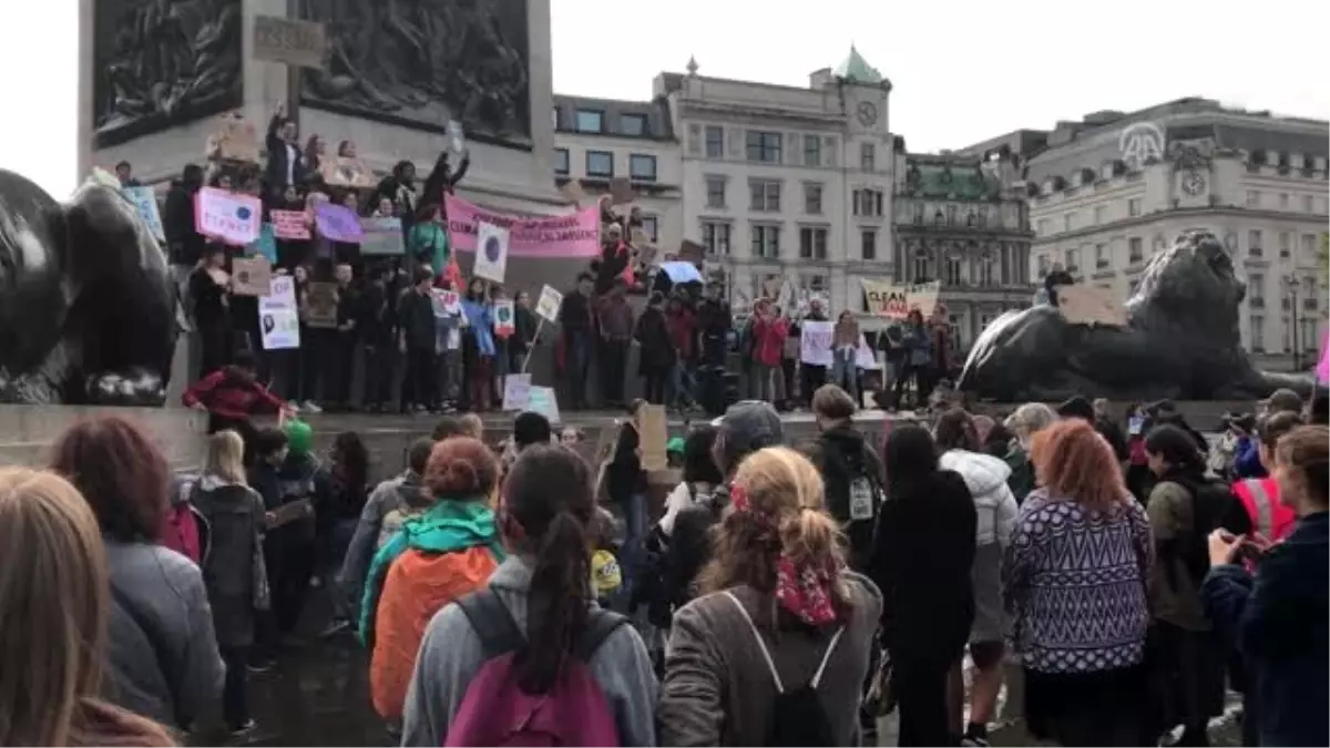 İngiltere'de iklim değişikliği protestosu