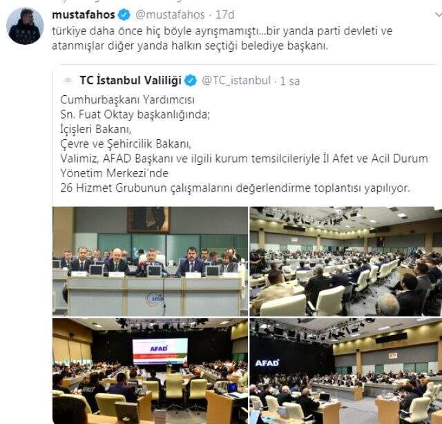 İstanbul Valiliğinde iki bakanın katılımıyla düzenlenen deprem toplantısına İmamoğlu'nun çağrılmaması tepki gördü