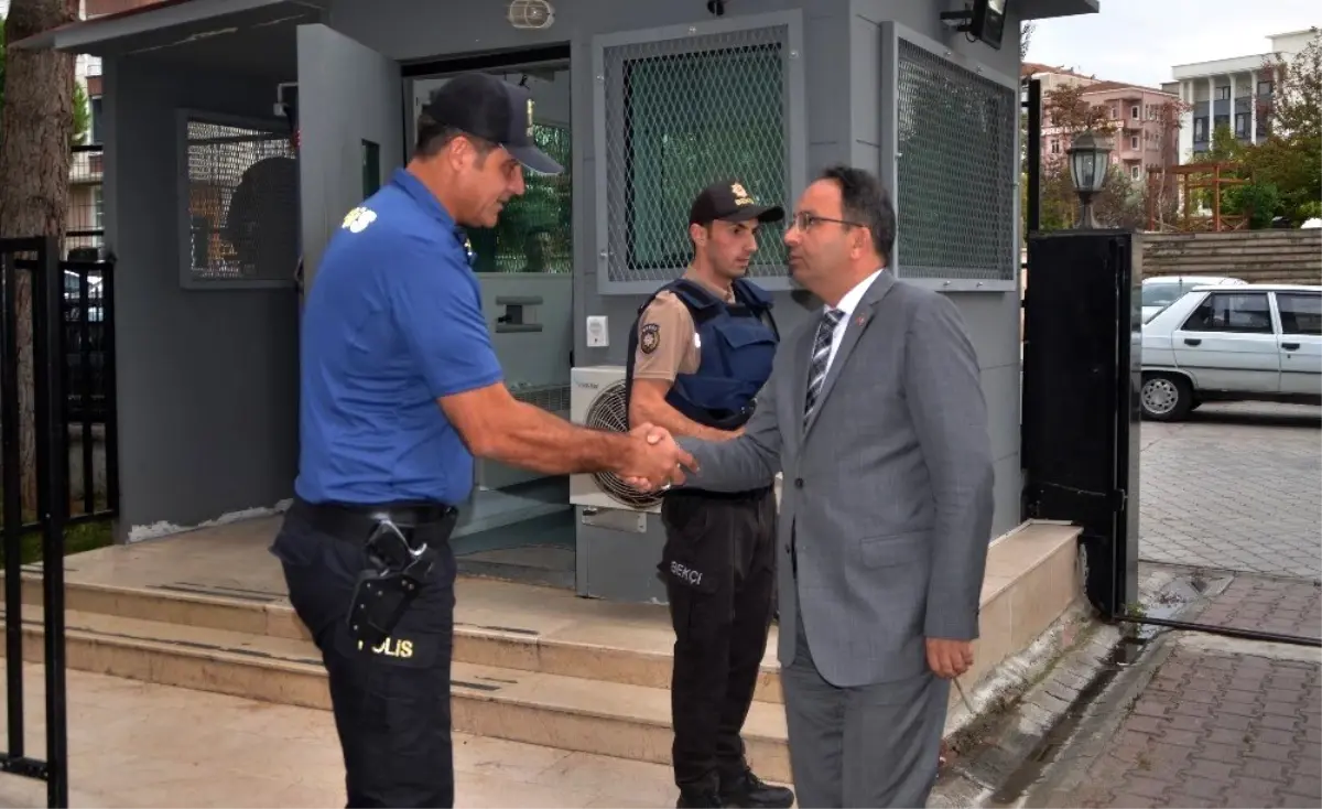 Kaymakamdan ilçe emniyet müdürlüğüne ziyaret