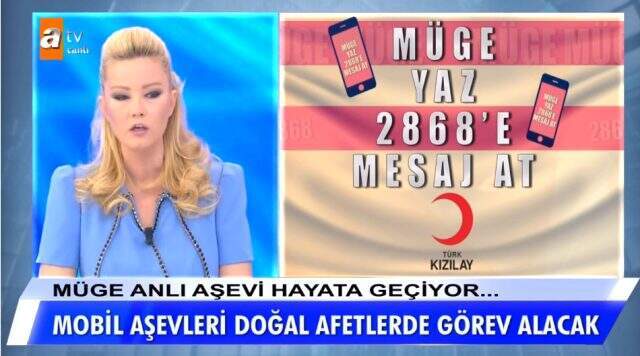 Müge Anlı, canlı yayında 7 bin kişiye ulaşacak mobil aşevlerinin müjdesini verdi