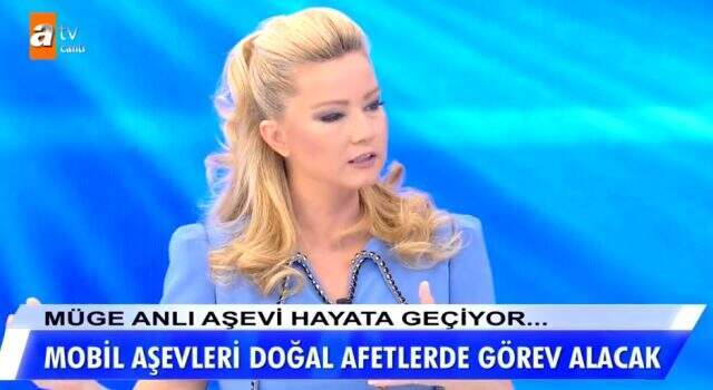 Müge Anlı, canlı yayında 7 bin kişiye ulaşacak mobil aşevlerinin müjdesini verdi
