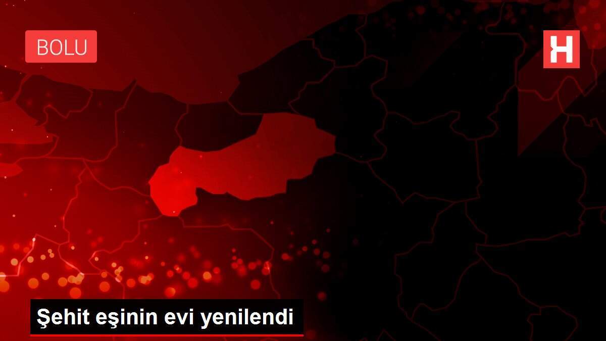 Şehit eşinin evi yenilendi