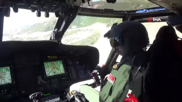 Jandarmadan helikopter destekli denetim Jandarmadan helikopter destekli denetim