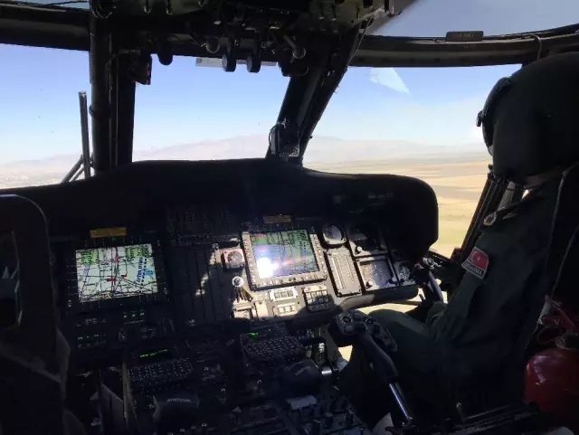 Jandarmadan helikopter destekli denetim Jandarmadan helikopter destekli denetim