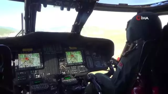 Jandarmadan helikopter destekli denetim Jandarmadan helikopter destekli denetim