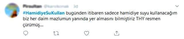 THY, Hamidiye su ile anlaşmasını bitirdi susyal medyada gündem oldu