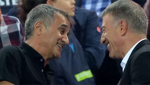 Trabzon'da dikkat çeken görüntü! Şenol Güneş... Trabzon'da dikkat çeken görüntü! Şenol Güneş...