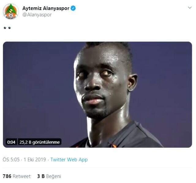 Alanyaspor'dan Fenerbahçelileri kızdıran Cisse paylaşımı!
