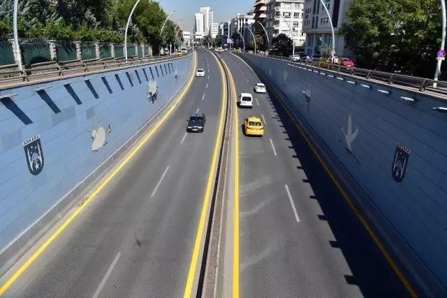 Başkent'in yolları çizgilerle daha güvenli Başkent'in yolları çizgilerle daha güvenli