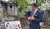 Ekrem İmamoğlu, Ahmet Kaya ve Yılmaz Güney'in Paris'teki mezarlarını ziyaret etti