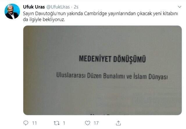 HDP eski Milletvekili Ufuk Uras, Ahmet Davutoğlu ile görüştüğünü açıkladı