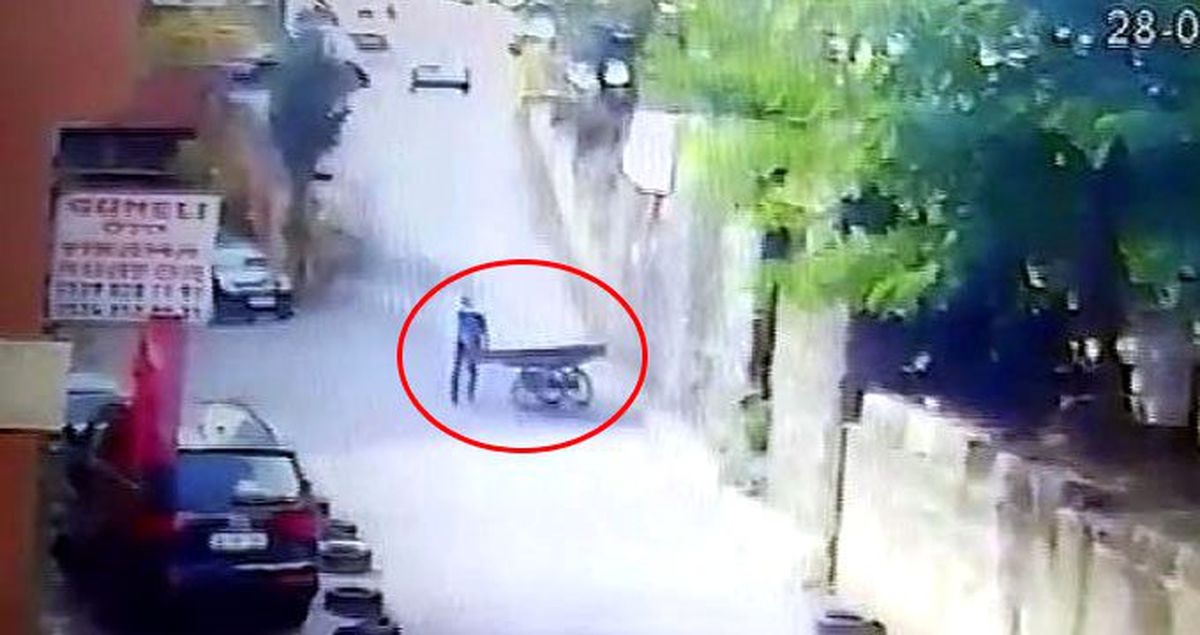 Ümraniye'de hurdacının feci ölümü kamerada