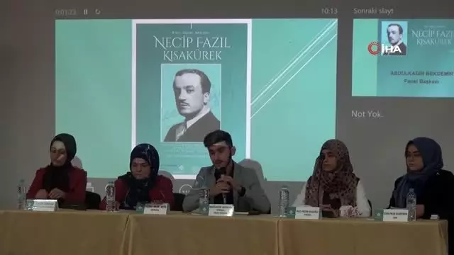Anadolu Mektebi, Necip Fazıl'ı andı Anadolu Mektebi, Necip Fazıl'ı andı