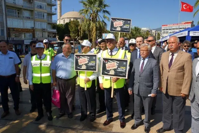 Aydın'da 900 polis 188 noktada yaya nöbeti tuttu