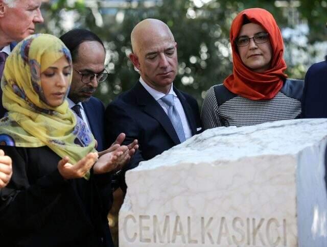 Cemal Kaşıkçı'yı anma törenine dünyanın en zengini Jeff Bezos da katıldı