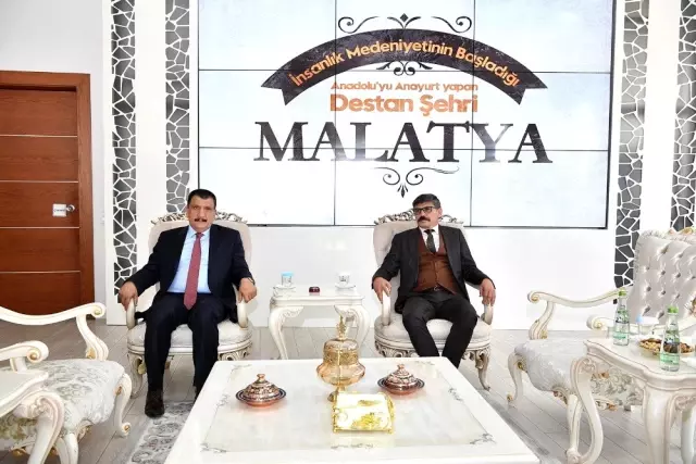 Malatya Emniyet Müdürü Dağdeviren, Başkanı Gürkan'ı ziyaret etti