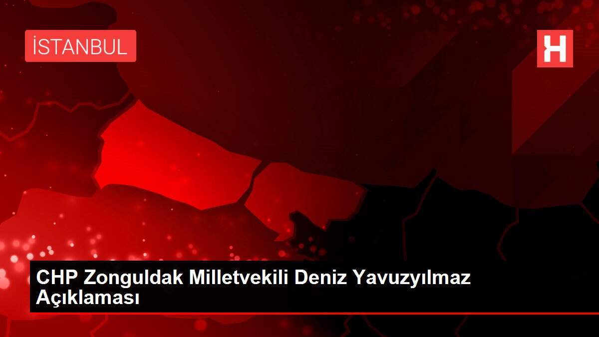CHP Zonguldak Milletvekili Deniz Yavuzyılmaz Açıklaması