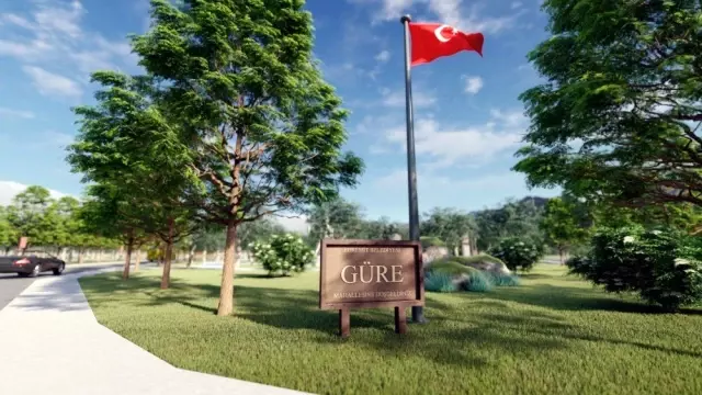 Güre'ye bisiklet yolu yapılıyor Güre'ye bisiklet yolu yapılıyor