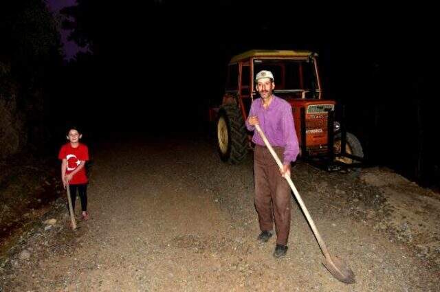 Muğla kızının okula gidebilmesi için veresiye yol yaptırdı