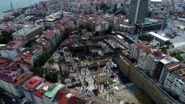 AKM'deki son durum havadan görüntülendi