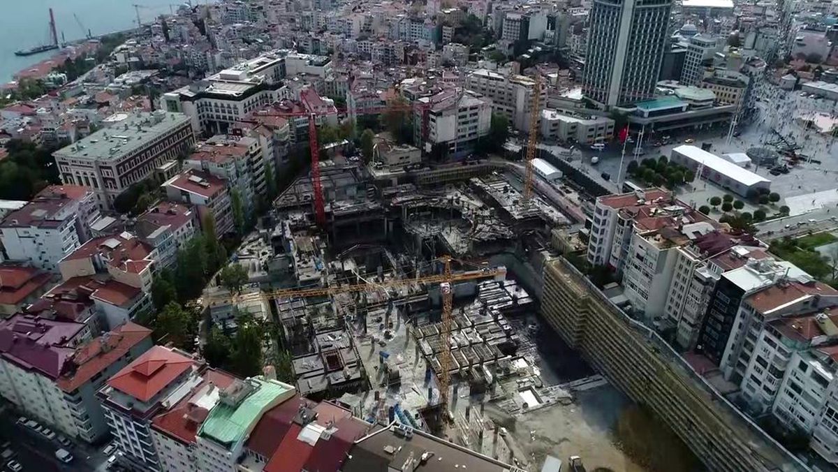 AKM'deki son durum havadan görüntülendi