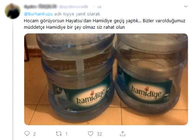 Burhan Kuzu 'Hamidiye Su sağlıklı değil' dedi sosyal medyada tepki gördü