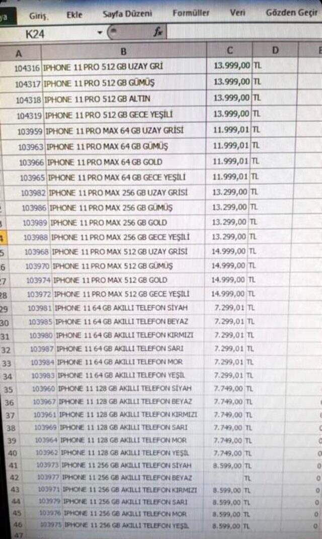 iPhone 11 modellerinin Türkiye fiyatları ortaya çıktı