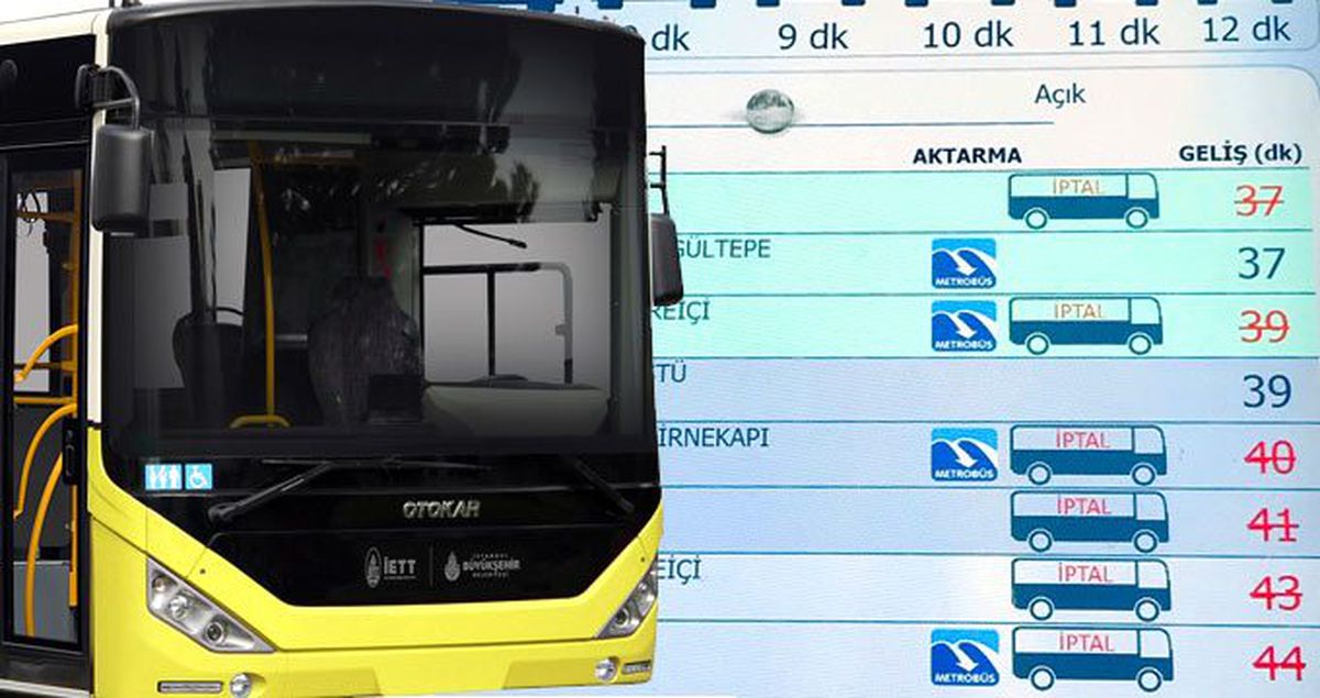 Otobüs duraklarında yer alan ekranlardaki hatalar, vatandaşı isyan ettirdi